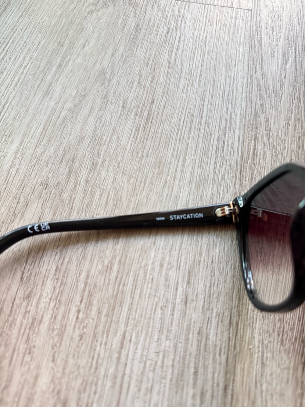 quay australia staycation black brown fade oversized cat eye sunglasses eyewear - Picture 4 of 4